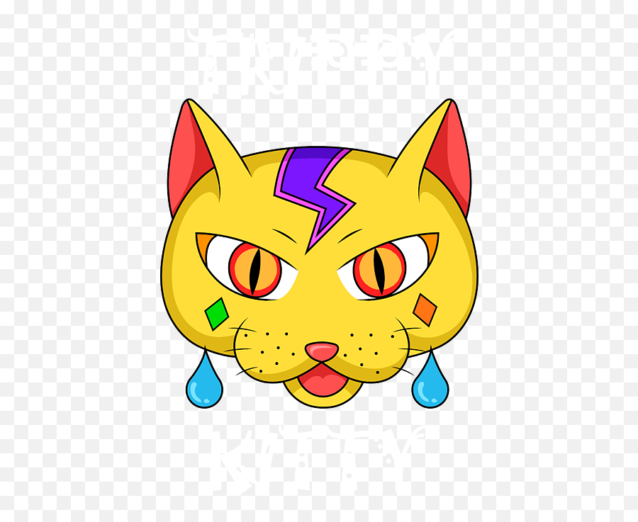 Trippy Kitty - Trippy Kitty For Men Women Party People Happy Emoji,Kitty Emotions For Kids