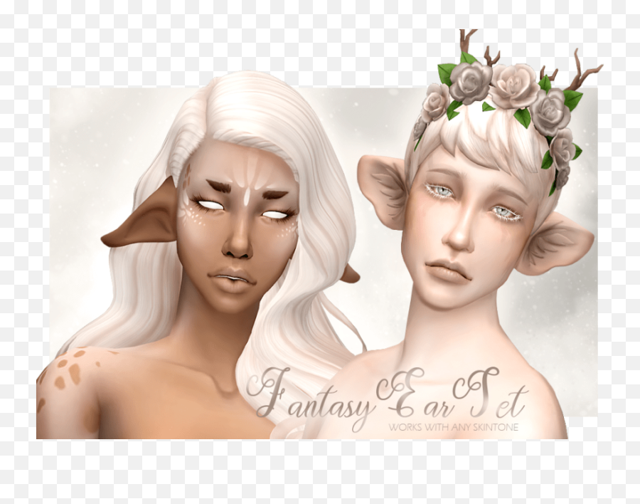 Shaysugaru0027s Fantasy Ears U2013 Sweet Sims 4 Finds - Sims 4 Fantasy Ears Emoji,Sims 4 Emotion Hat