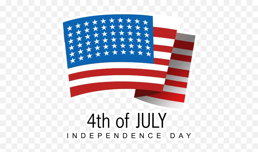 Independence Day By Wesley - Sticker Maker For Whatsapp Emoji,4yh Of July Flag Emojis