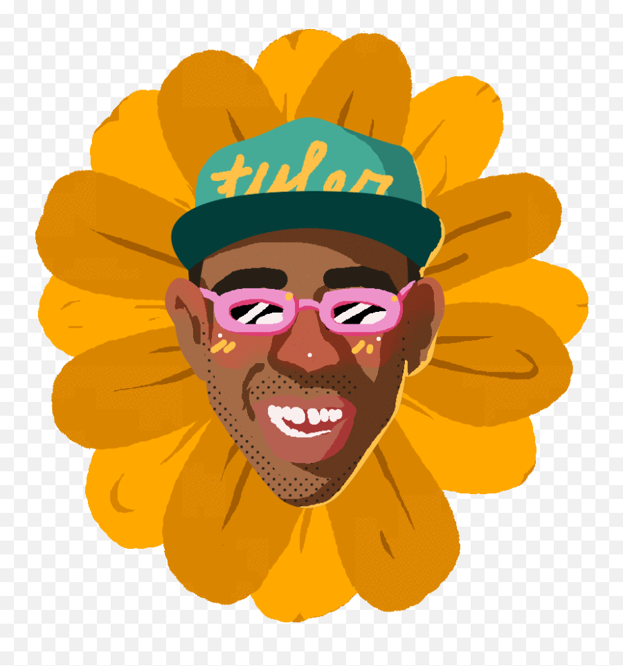 Graphic Free Download Afro Transparent Animated Gif - Tyler Tyler The Creator Cartoon Png Emoji,Animated Eye Roll Emoji