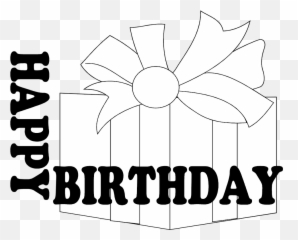 Nature Clipart Happy Birthday Nature Happy Birthday - Happy Birthday Clipart Black And White Emoji,Happy Birthday Emoji Text Copy