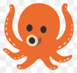 Octopus Clipart Pdf - Emoji Octopus Png Transparent Png,2d Emojis Png