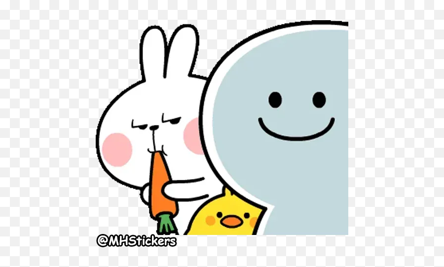 Rabbit Whatsapp Stickers - Stickers Cloud Emoji,Smileys Emoticons Going To Faint