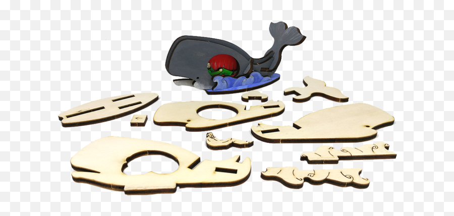 Jonah And The Big Fish 3d Wooden Puzzle Touchwoodesign Emoji,Jonah Bible Activities For Preschoolers Dealing With Emotions