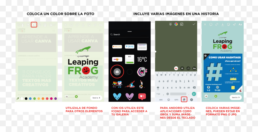 Crea Historias Atractivas Para Instagram Leaping Frog Academy Emoji,Detras De Camaras Emojis