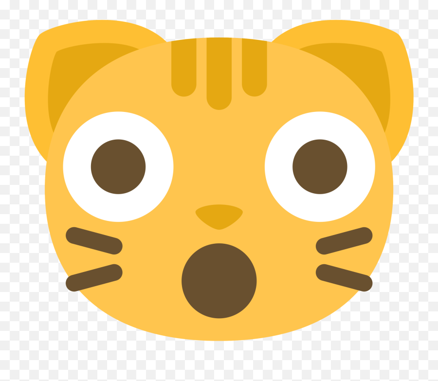 Free Visage De Chat Emoji Choqué 1199192 Png With,Chatting Emoji