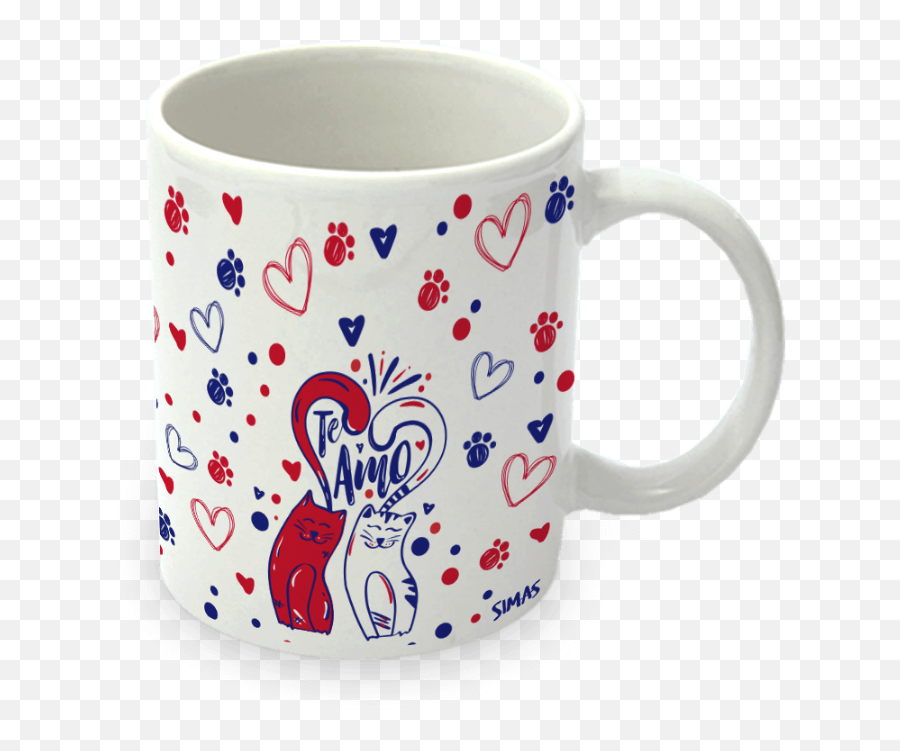 Simas Presentes Criativos - Caneca Namorados Te Amo Emoji,Te Amo Emoji