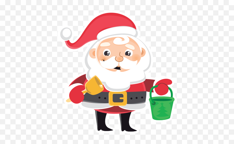 Santa Claus By Marcossoft - Sticker Maker For Whatsapp Emoji,Santa Emoji Svg