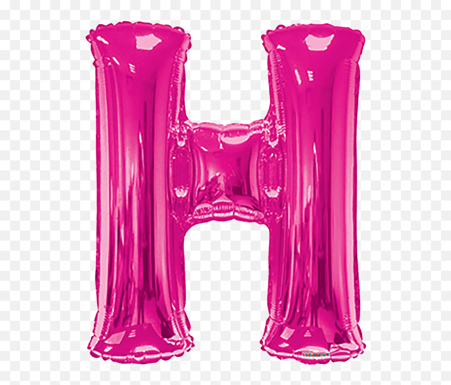 Pink Letter H 34u2033 Balloon Emoji,Emoji Letter H