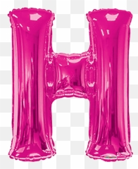 Pink Letter H 34u2033 Balloon Emoji,Emoji Letter H