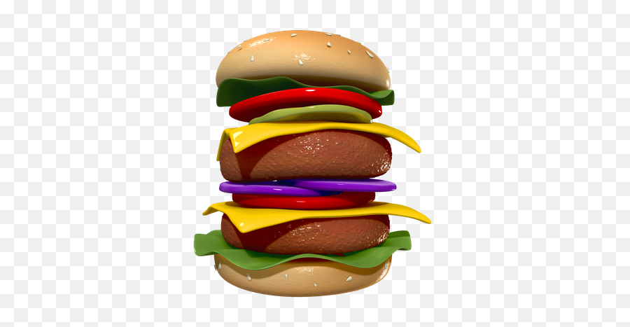Premium Hamburger 3d Illustration Download In Png Obj Or Emoji,Cheeseburger Emoji