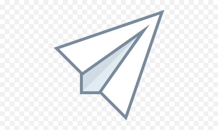 Paper Plane Icon In Office Style Emoji,Plane Emoji Icon