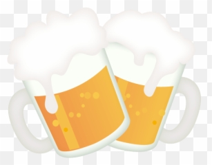 Toasting With Mug Beer Illustration Material - Lots Of Free Emoji,Emoji Beer