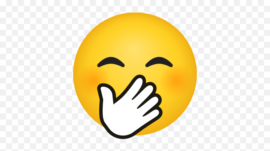 Png Svg Emoji,Hand Over Mouth Giggle Emoji