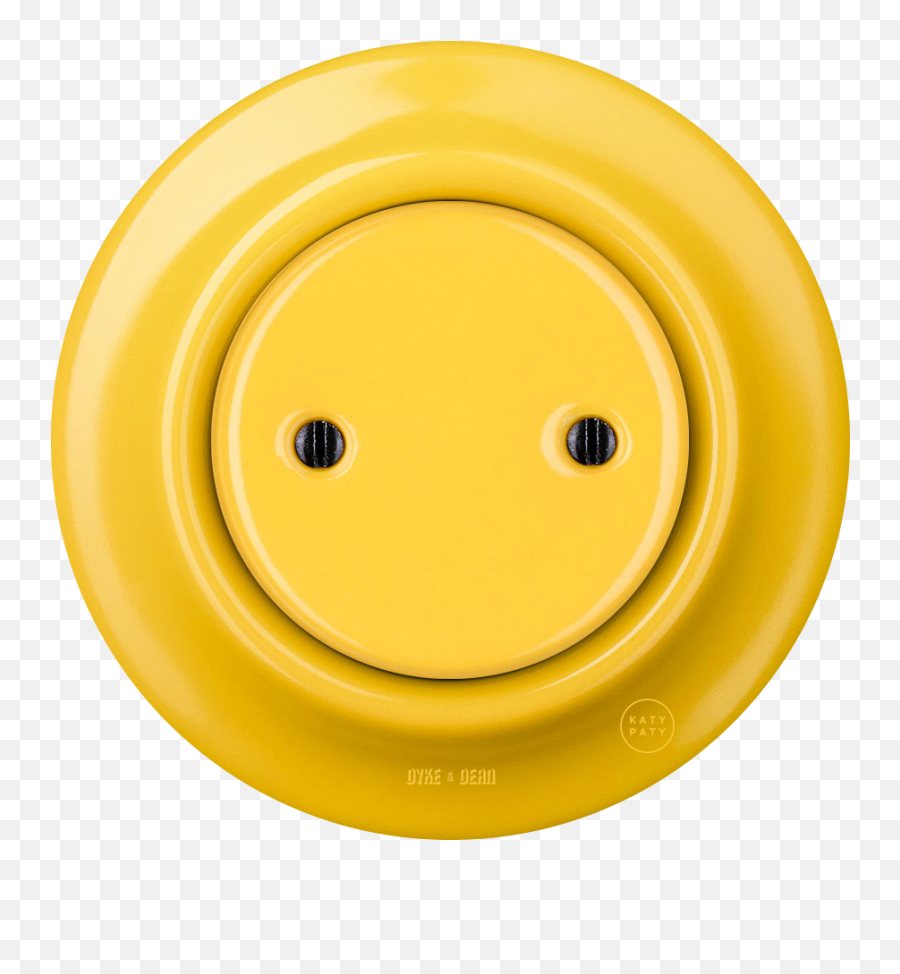 Porcelain Wall End Plug Socket Yellow Home Furnishings Emoji,Japanese Decorative Emoticon