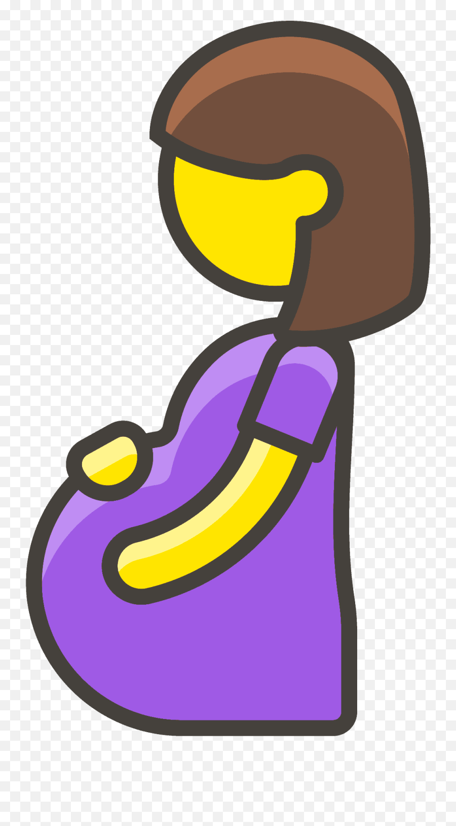 Pregnant Woman Emoji Clipart Free Download Transparent Png - Cllipart Pregnant Lady,Girl Hair Emoji