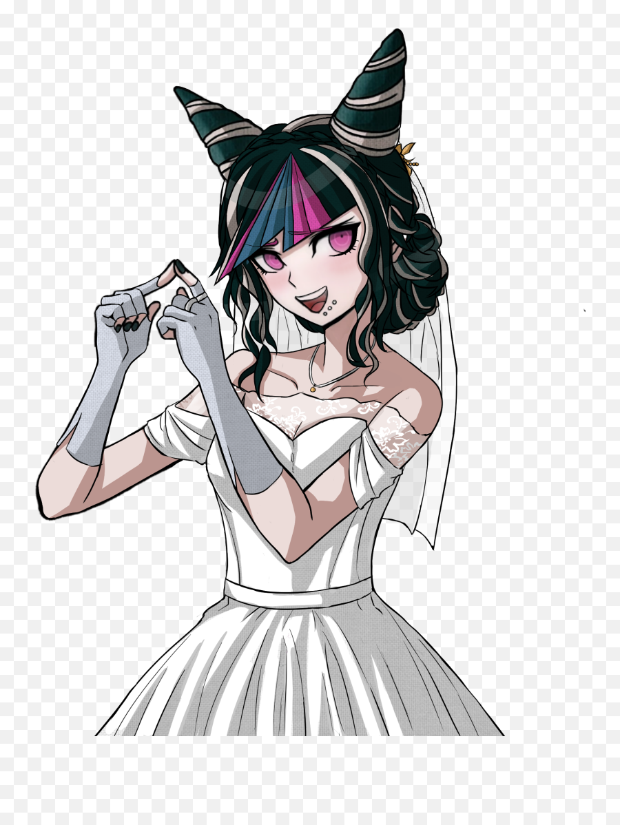 Ibuki Mioda Ibukimioda Wedding Sticker - Ibuki Sprite Edit Emoji,Wedding Dress Emoji