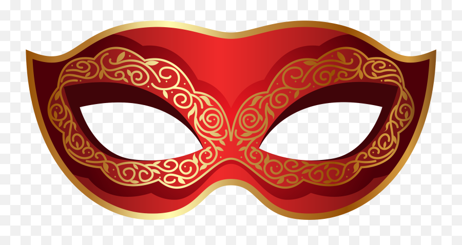 Mask Red Sticker By Parietal Imagination Art - Red Masquerade Mask Cartoon Emoji,Carnival Emoji 2