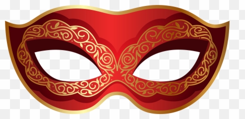Mask Red Sticker By Parietal Imagination Art - Red Masquerade Mask Cartoon Emoji,Carnival Emoji 2