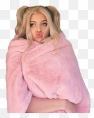 Lorengray Pink Cute Blonde Girl Sticker - Vfb Hermsdorf Emoji,Girls Emoji Bathrobe
