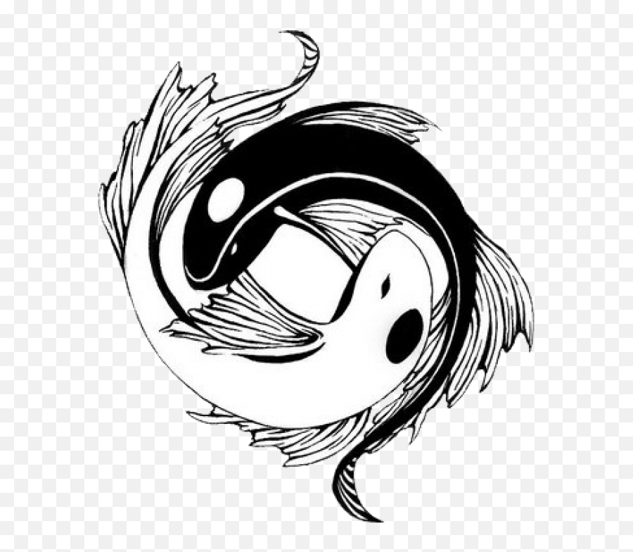 Yin - Tribal Yin Yang Tattoo Design Emoji,Yin & Yang Emoji