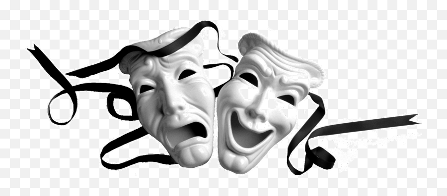 Drama Masks Transparent Emoji,Theatre Mask Emoji