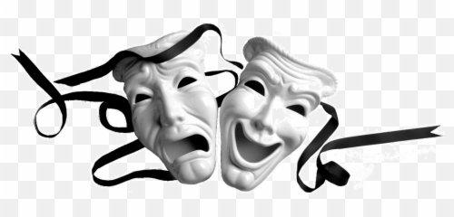 Drama Masks Transparent Emoji,Theatre Mask Emoji
