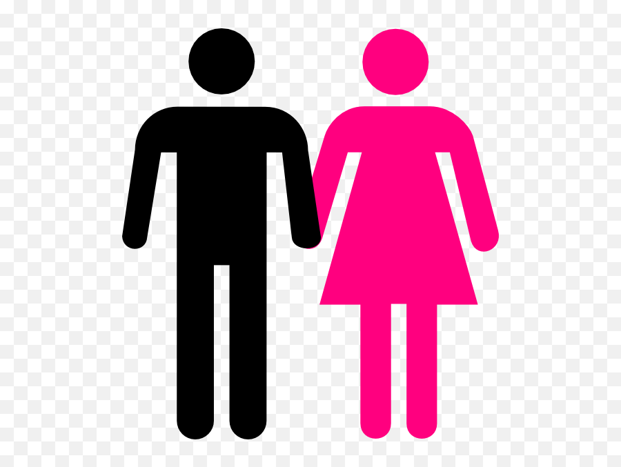 Two People Holding Hands Clipart - Stick Men And Women Man And Woman Symbol Holding Hands Emoji,People Holding Hands Emoji