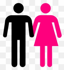Two People Holding Hands Clipart - Stick Men And Women Man And Woman Symbol Holding Hands Emoji,People Holding Hands Emoji