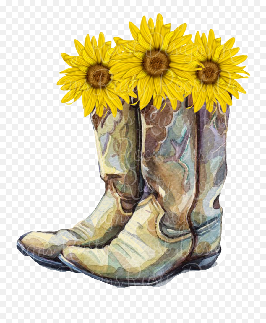 Discover Trending Cowboy Boots Stickers Picsart - Cowboy Boots And Sunflowers Emoji,Cowboys Star Emoji