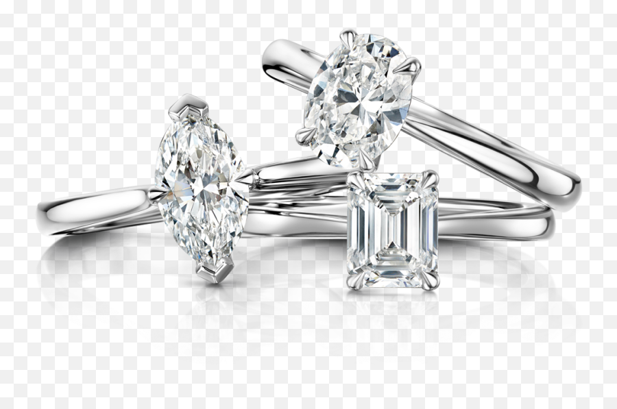 Diamond Engagement Rings Collection - Solid Emoji,Man Engagement Ring Woman Emoji