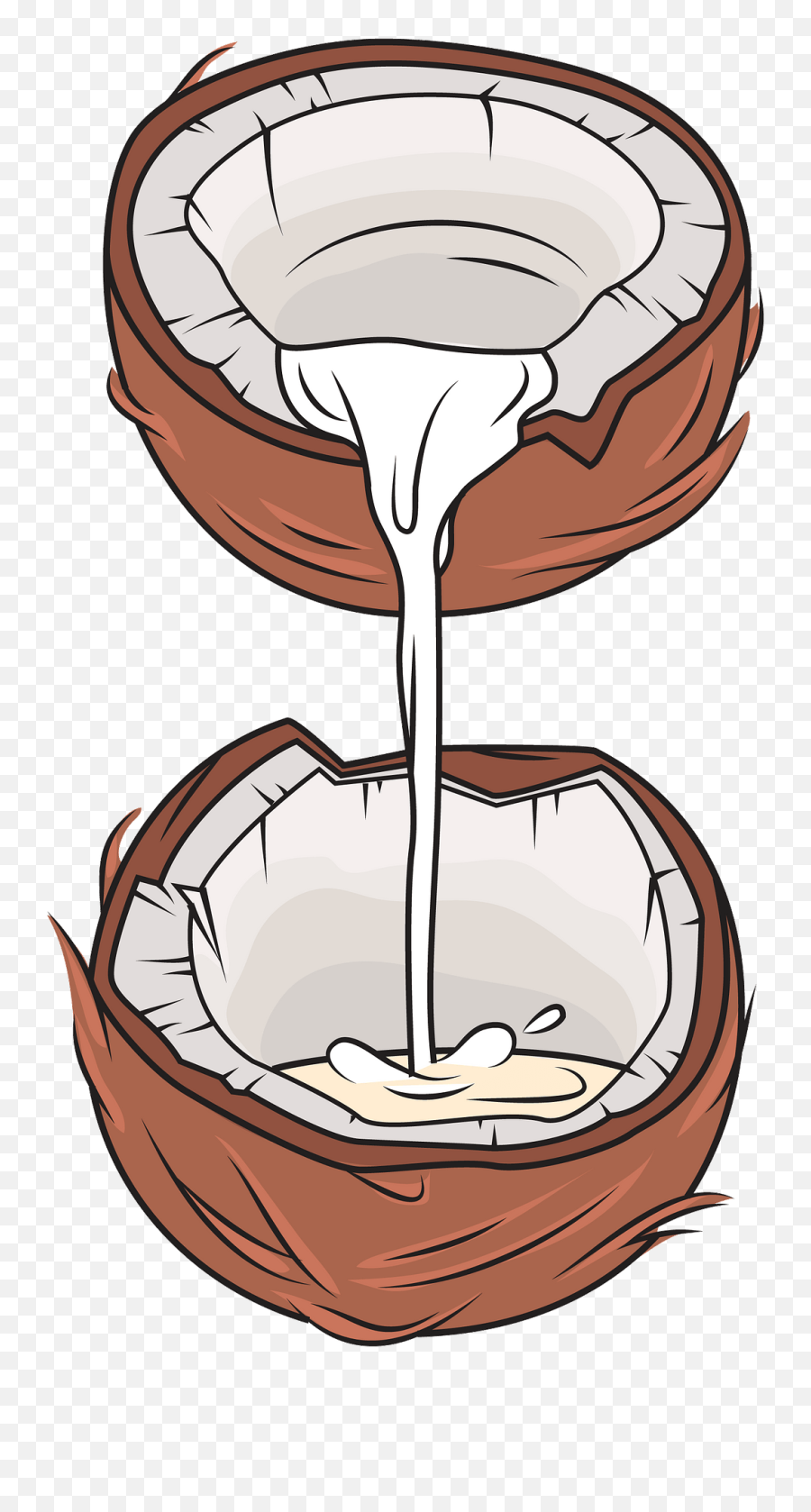 Coconut Milk Clipart - Coconut Milk Clipart Free Emoji,Milk Emoji