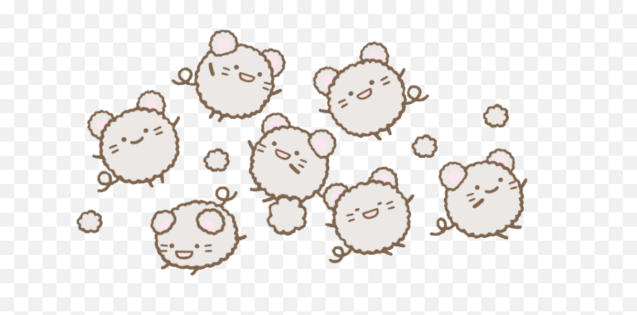 San - X Sumikkogurashi Mice Sticker By Cottonyeni Sumikko Gurashi Emoji,Mice Emoji