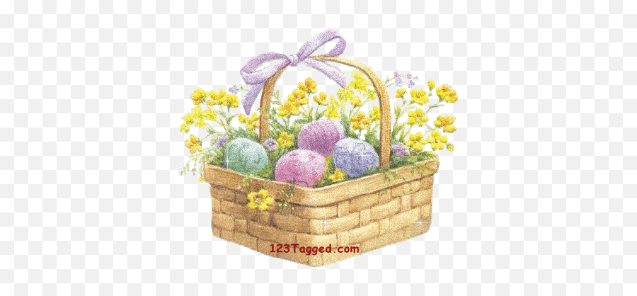 Top 30 Easter Egg Basket Gifs Emoji,Emoticon Easter Basket