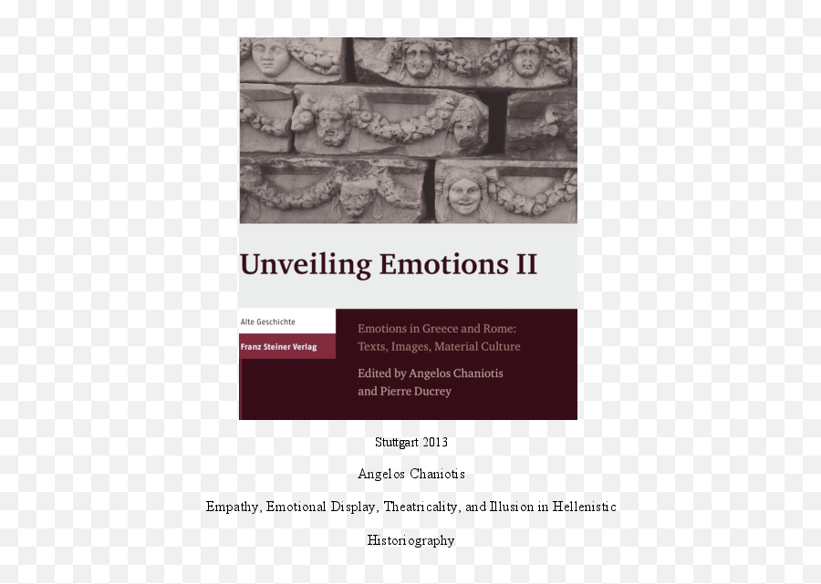 Empathy Emotional Display - Document Emoji,Unveiling Emotions In Greece And Rome: Texts, Images