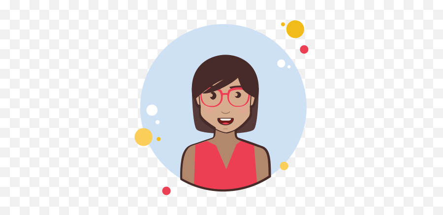 Brown Short Hair Lady In Red Shirt Icon - Png Emoji,Red Haired Computer Girl Emojis