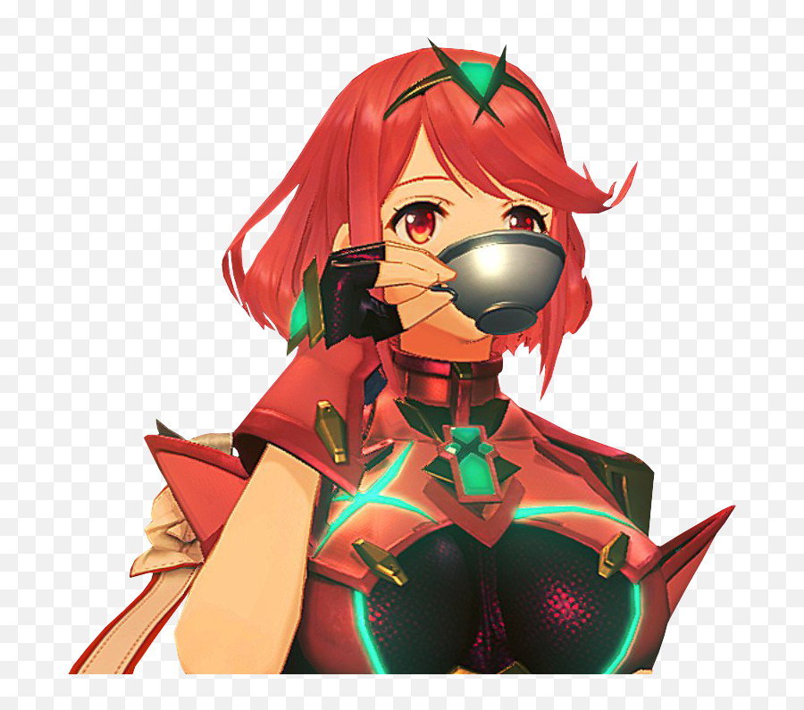 Pyra Xenoblade Xenoblade2 Tea Cup Sticker By Victoria - Pyra Teacup Emoji,Sipping Tea Emojis