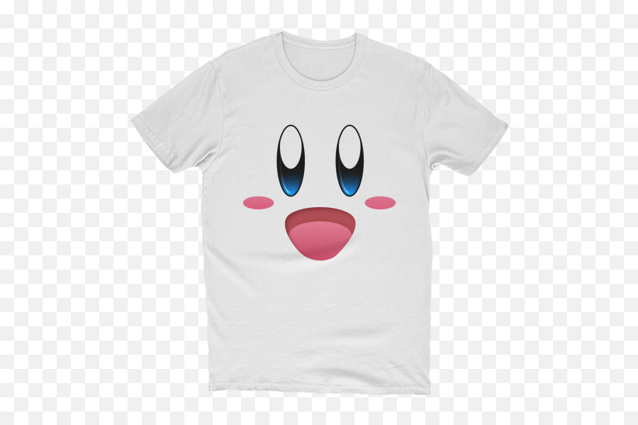 Happy Kirby - Short Sleeve Emoji,Tongue Wink Facebook Emoticon