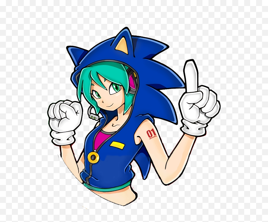What If Sonic Team Did Make All The Humans In Adventure Era - Miku Sonic Style Emoji,100 Emoji Haircut
