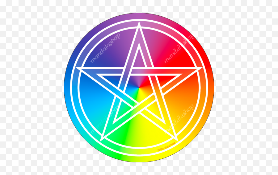 Multicoloured Pentacle - Black Mood Gionnyscandal Logo Emoji,Pentagram Emoticon -evil Facebook