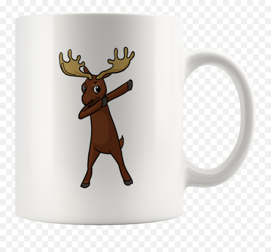 Moose White Coffee Mug 11oz Canada Emoji,Moose Emoji