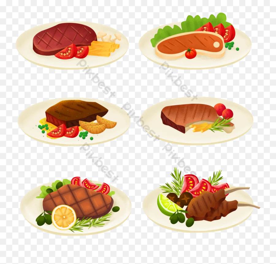 Restaurant Steak Gourmet Free Buckle Png Elements Png - Kebab Emoji,Cheap Steak Emoticons