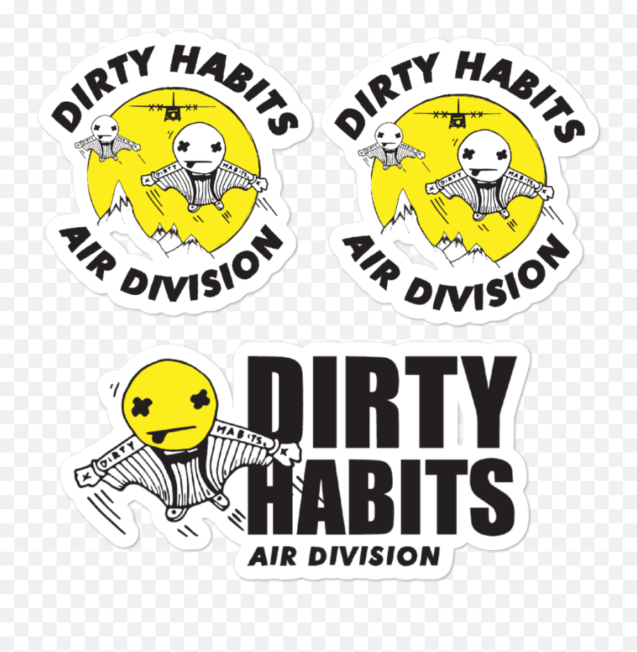 Dirty Habits Air Division Stickers Emoji,Ditry Little Emoticons