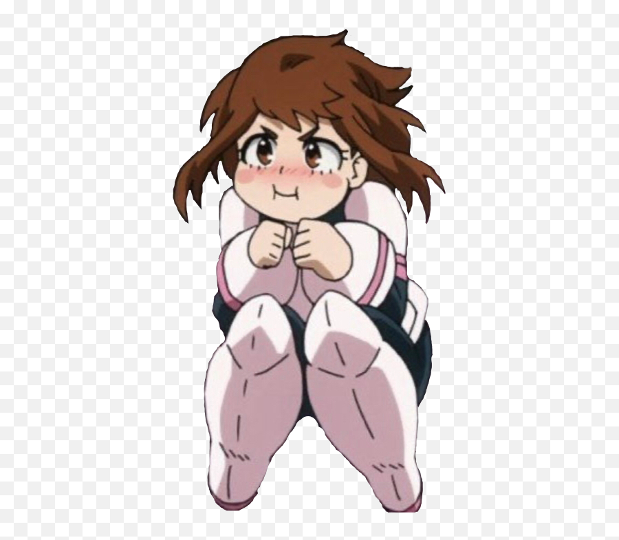 Uraraka Zerogravity Chubby Cute Sticker By Click Me - Cute Mha Emoji,Chubby Emoji