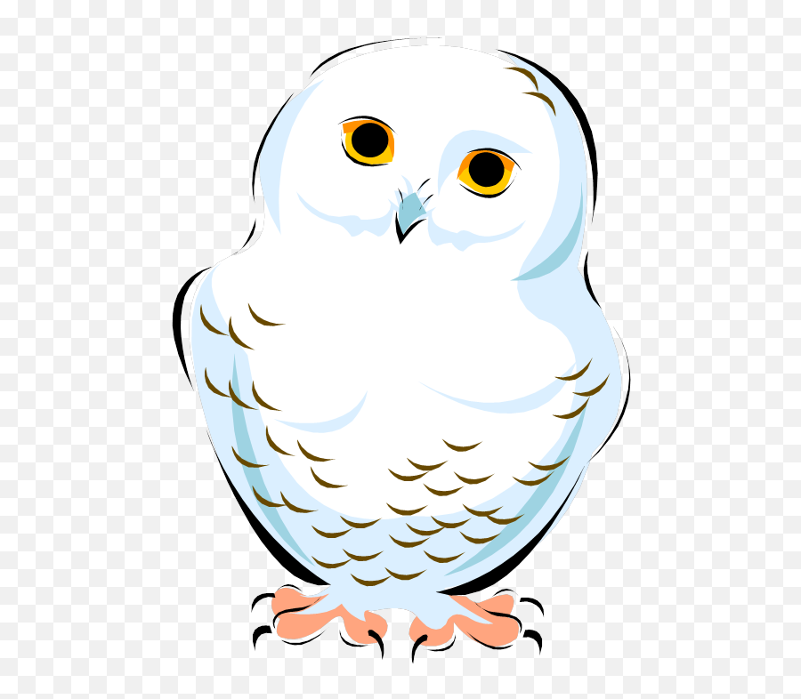 Snowy Owl Clip Art Image Vector Graphics - Owl Png Download Emoji,City+owl Emoji
