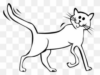Cat Cartoon Black And White - Clip Art Library Emoji,Tubs The Cat Emoticon