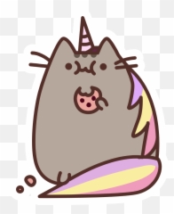 Pusheenicorn Eating Cookie Pusheen Cute Pusheen Cat Emoji,Pusheen Emoticon About