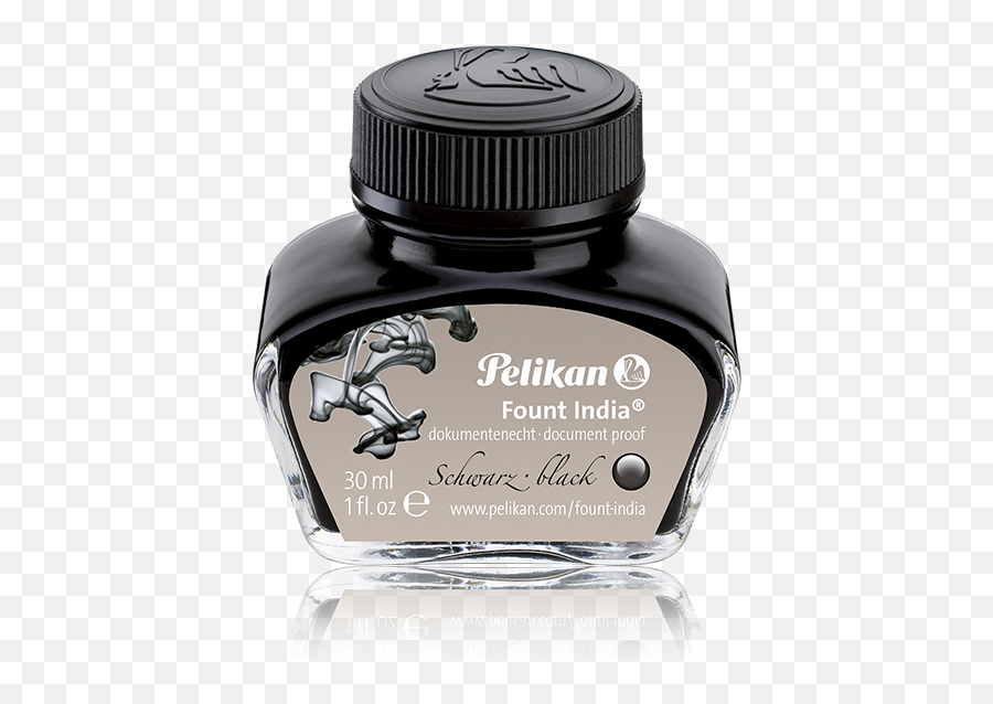 Pelikan Fount India Black Drawing Ink - Why Not Much Talk Emoji,Big Flushed Emoji