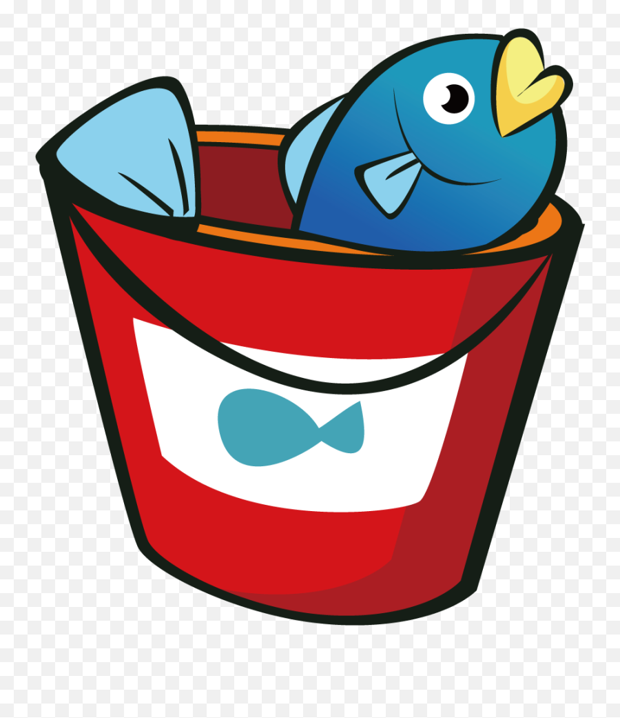 Fish Seafood Bucket Barrels Of Transprent Png - Balde De Emoji,Emojis De Animalitos Pollito Naciendo