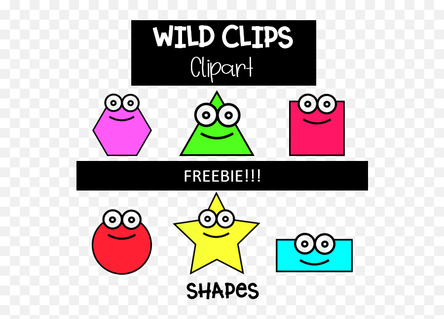 Free Wild Shapes Clip Art U2022 Teacha Emoji,Teaching Emotions Clip Art